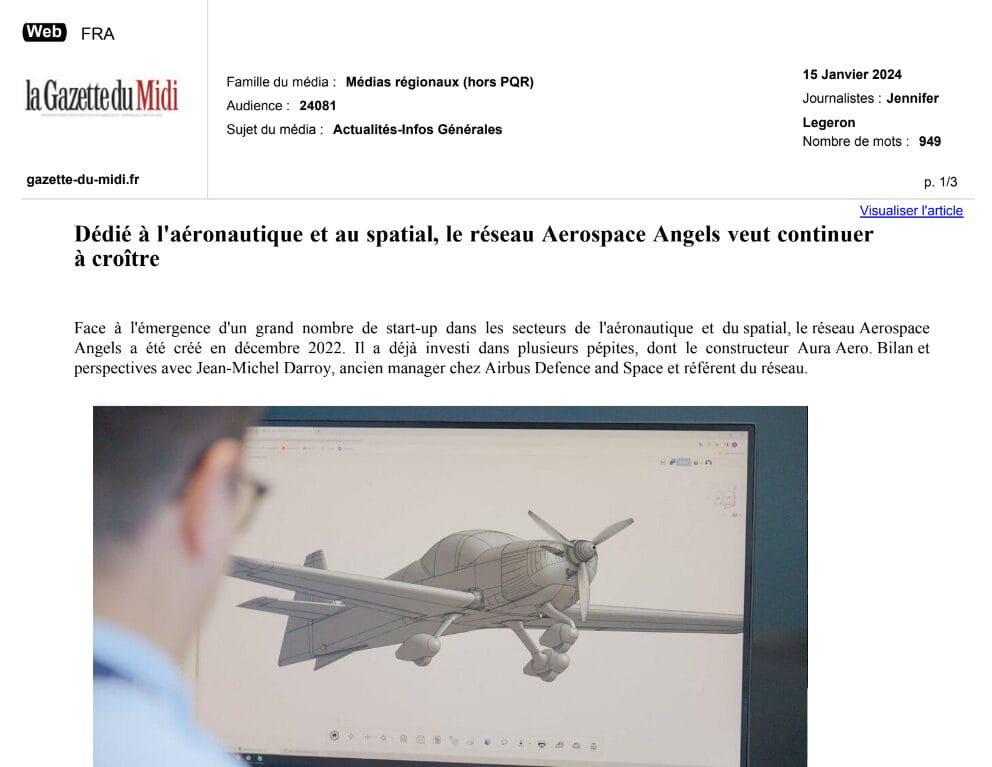 Dédié à l'aéronautique et au spatial, le réseau Aerospace Angels veut continuer à croître