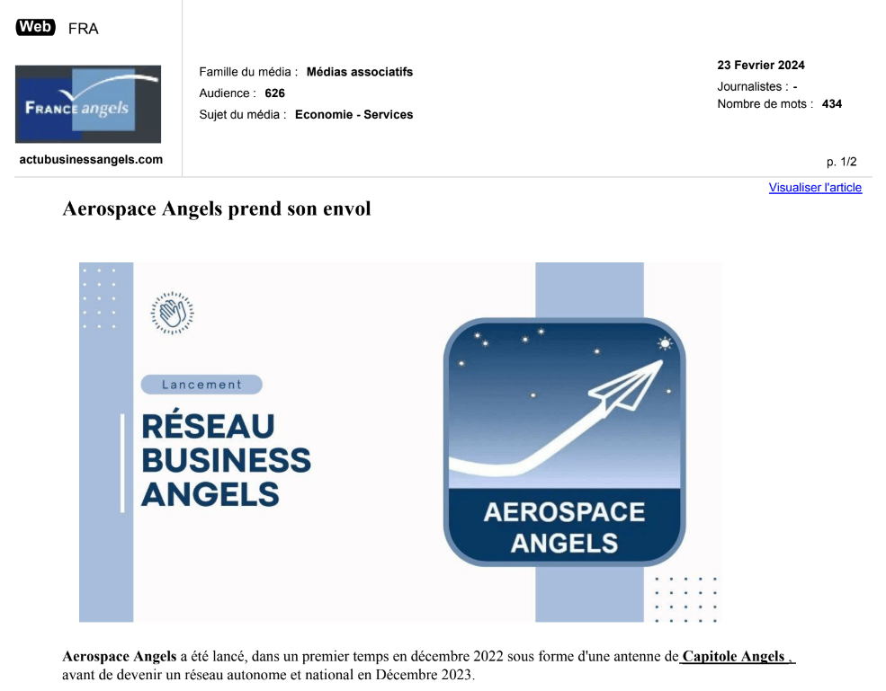 Aerospace Angels prend son envol